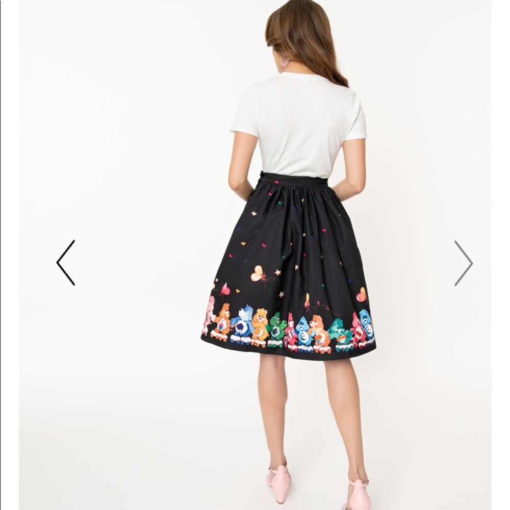 ISO - Care Bears x Unique Vintage Black Skirt - Picture 3 of 4